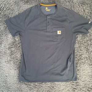 Blue Carhartt pocket t-shirt workwear - Men Large